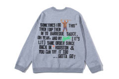 Travis Scott x McDonald's x CPFM CREWNECK SWEATSHIRT Gray