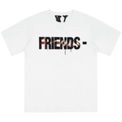 Free shipping vlone friends spirals tee white