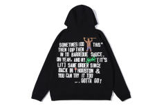 Travis Scott x McDonald's x CPFM Foaming Print Hoodie Black