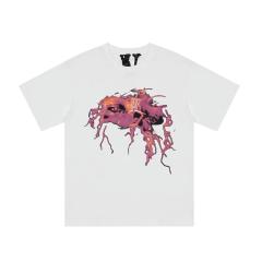 Free shipping vlone eyes print tee white black