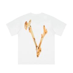 Free shipping vlone skeleton bone tee black white