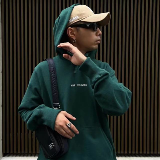 Aime Leon Dore ALD Uniform Hoodie (Green/Grey)