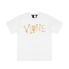 Free shipping vlone skeleton bone tee black white