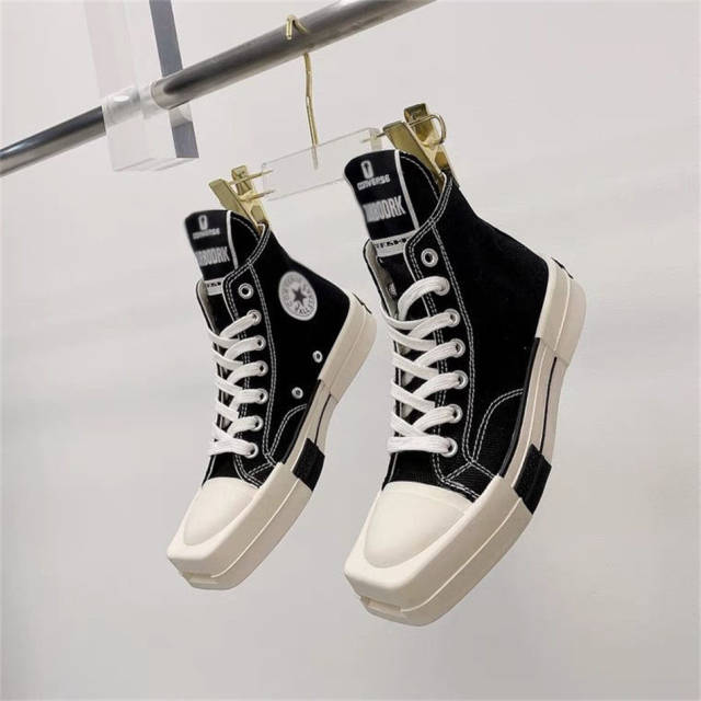 R*ck Οwens DRKSHDW x All Star 1970s Black High High Top