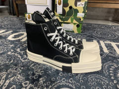 R*ck Οwens DRKSHDW x All Star 1970s Black High High Top
