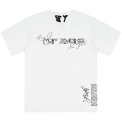 Free shipping pop smoke tee black white