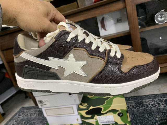 Bape Sta SK8 Brown Leather