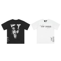 Free shipping pop smoke tee black white
