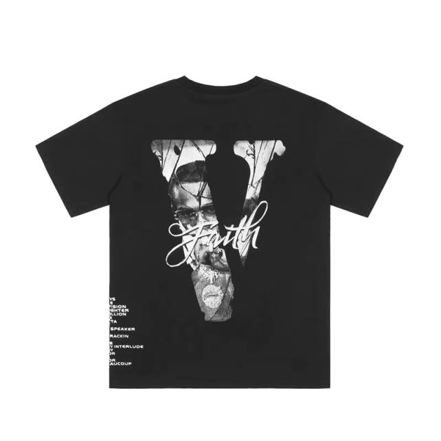 Free shipping pop smoke tee black white