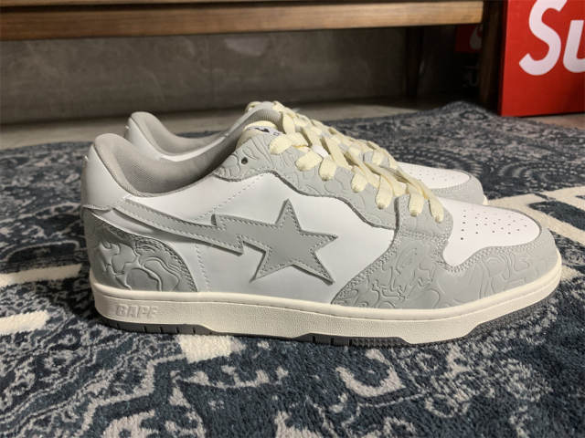 Bape Sta SK8 Gray White Gray