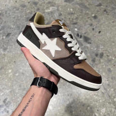 Bape Sta SK8 Brown Leather