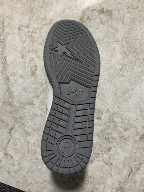 Bape Sta SK8 Gray White Gray