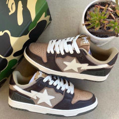 Bape Sta SK8 Brown Leather