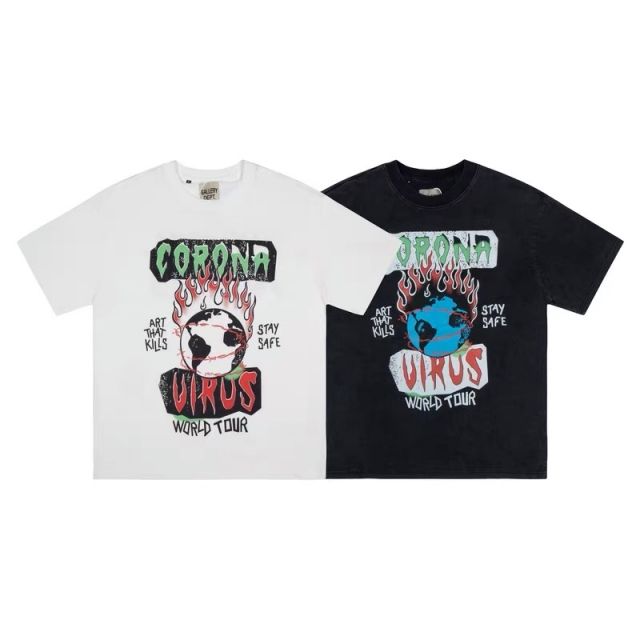 Gallery dept stay safe CORONA tee t-shirt black white