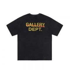 Gallery dept the rose skull tee distressed  t-shirt black