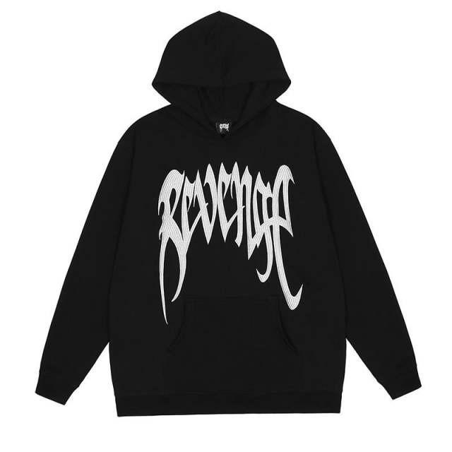 Revenge Embroidered Logo Hoodie