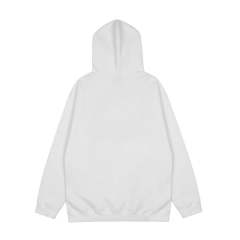 Revenge Blue Embroidered White Hoodie
