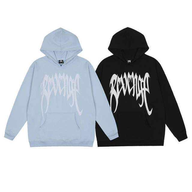 Revenge Embroidered Logo Hoodie