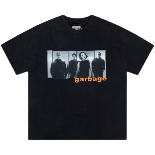Gallery Dept Garbge portrait print tee t-shirt black