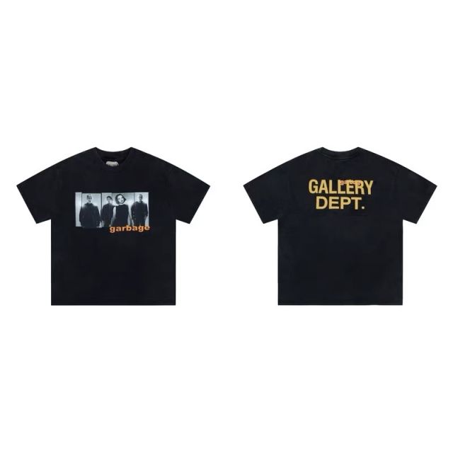 Gallery Dept Garbge portrait print tee t-shirt black