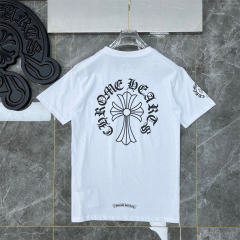 Chr0me Hearts Collar Print T-Shirt Black White