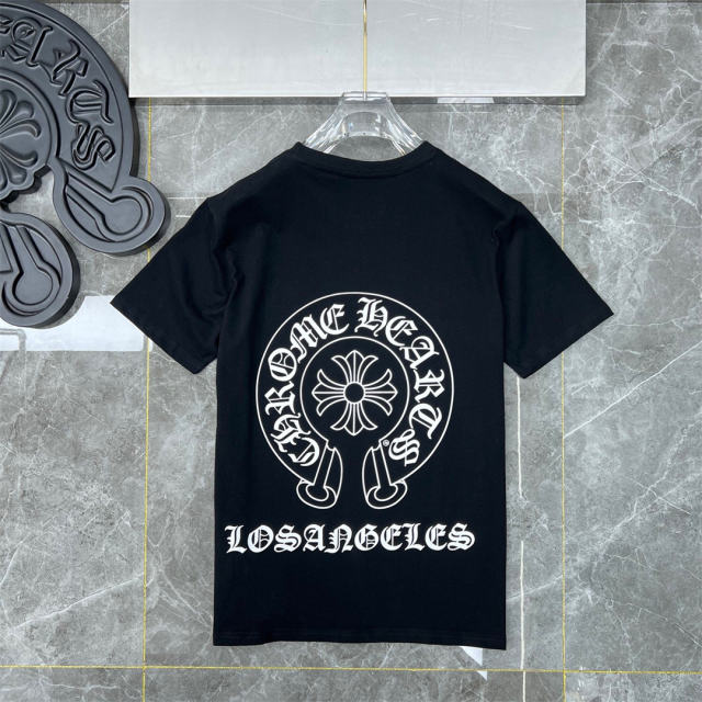 Chr0me Hearts Los Angels T-Shirts Black White