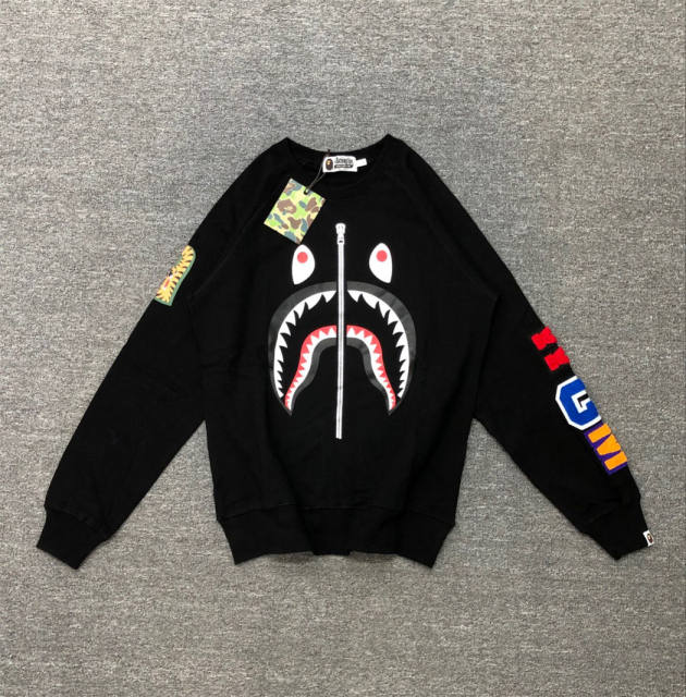 Bape Shark Face Crewneck Sweatshirt Black