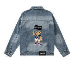 Palm Angels Bandana Bear Denim Jacket