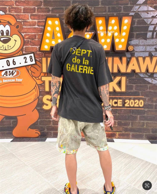 Gallery Dept 21SS T-Shirt Black White