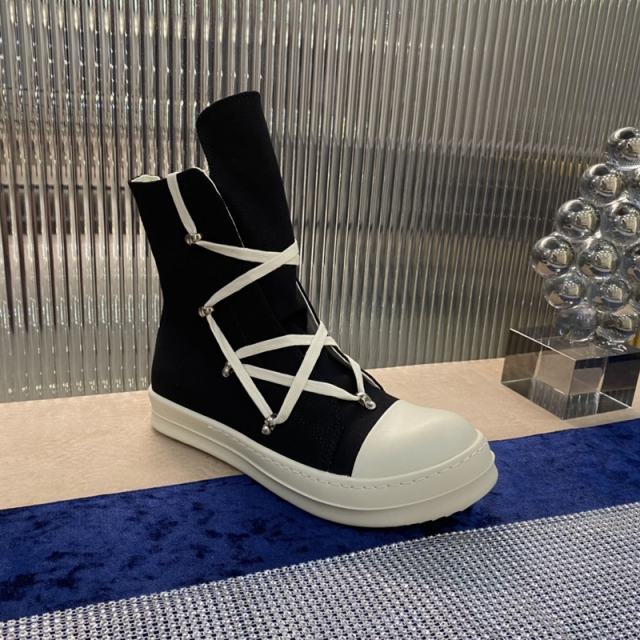 R*ck Οwens Hi-Street Shoes Black High Top