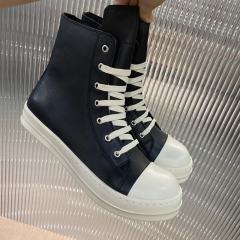 R*ck Οwens Hi-Street Leather Shoes Black High Top