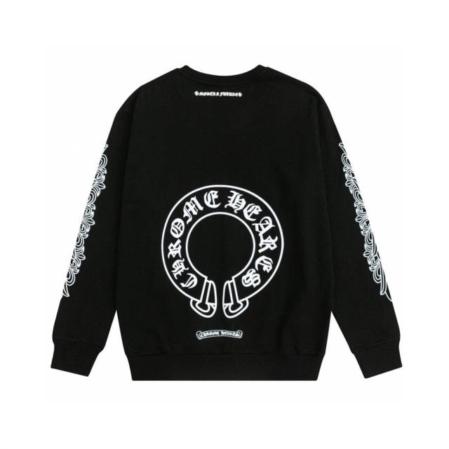 Chr0me Hearts Crewneck Sweatshirts Women Men (Black/White)