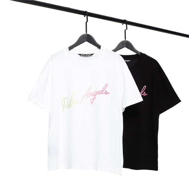 Palm Angels Pink Logo T-Shirt