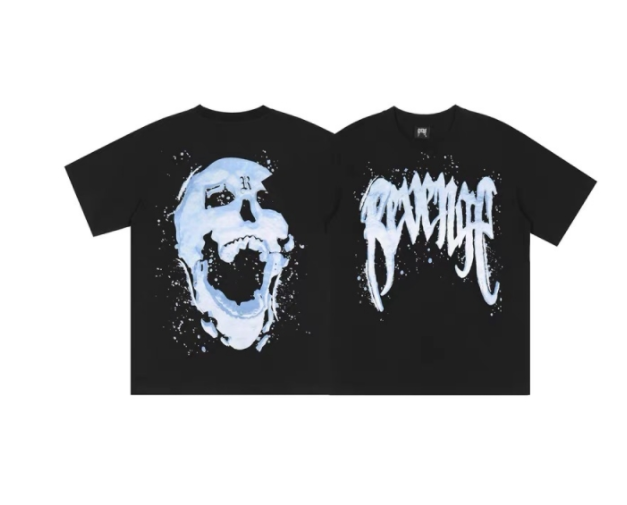Revenge the ice skull tee black