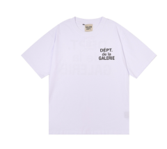 Gallery dept destroyed distressed fonts t-shirt black white