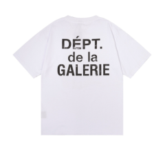 Gallery dept destroyed distressed fonts t-shirt black white