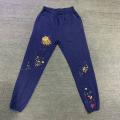 Spider Worldwide Young Thug 2021 Clothing Spider Web Pants Navy Blue