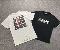 Bape 22SS T-Shirts 2 Colors Black White