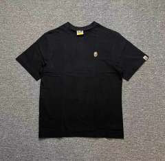 1:1 Quality Bape Classic Embroidery Logo T-Shirt Black White