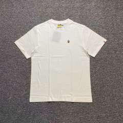 1:1 Quality Bape Classic Embroidery Logo T-Shirt Black White