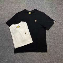 1:1 Quality Bape Classic Embroidery Logo T-Shirt Black White