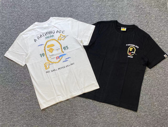 1:1 Quality Bape Japan Limited T-Shirt 2 Colors Black White