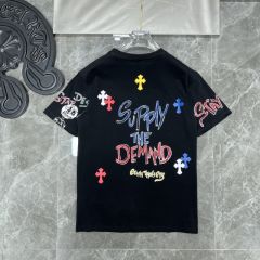 Chr0me Hearts graffiti hand-painted tee black white t-shirt