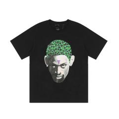 Vlone x rodman green leopard tee black white