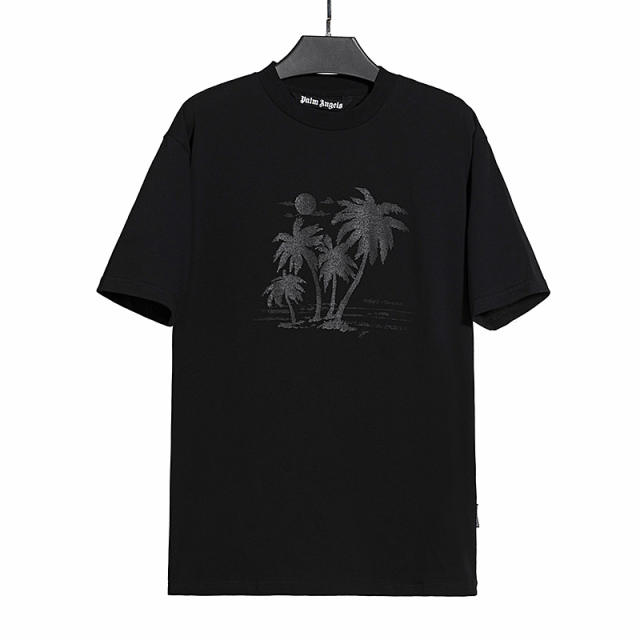 Palm angles shadow coconut palm tee black