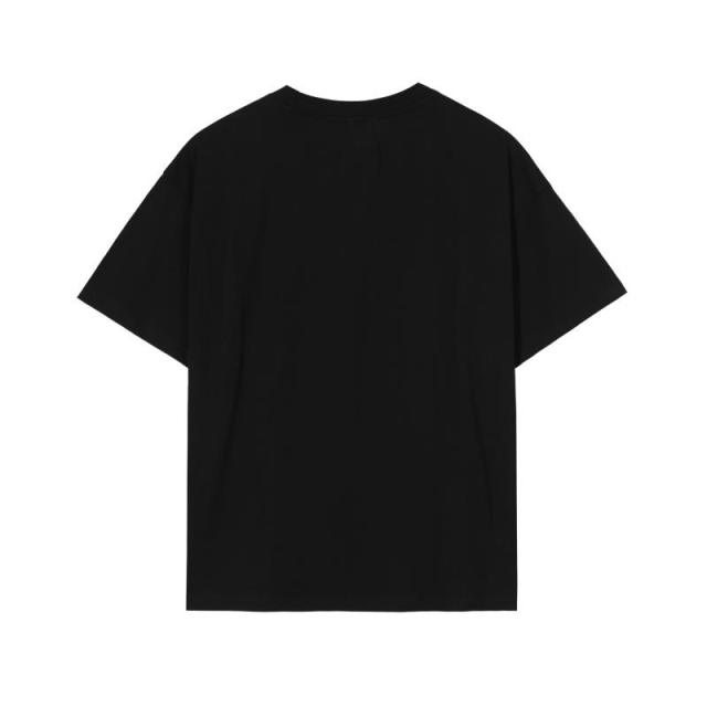 Rhude wheat head letters tee black