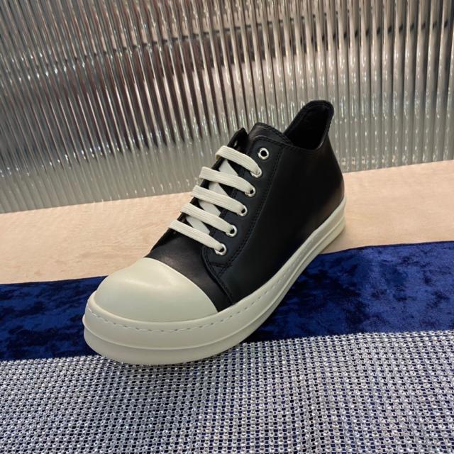 R*ck Owеn* Leather Shoes Low Black