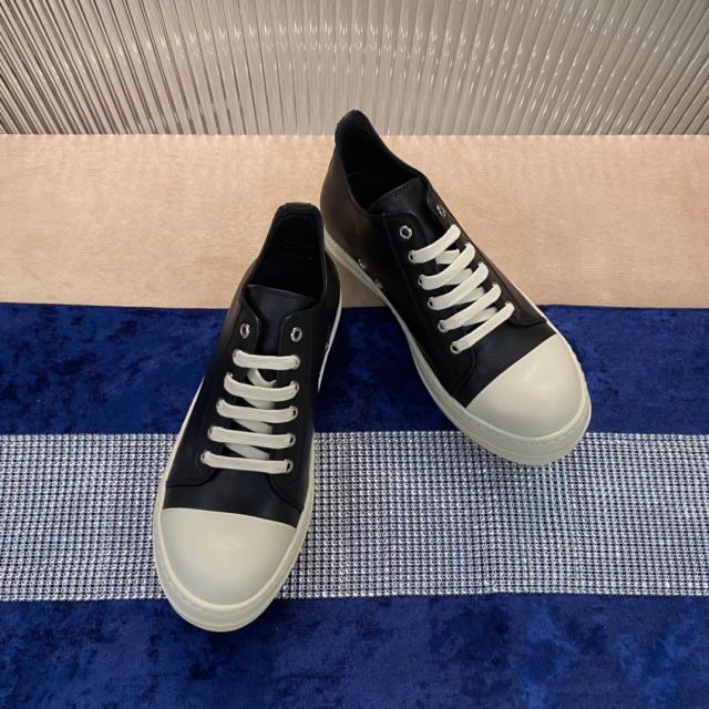 R*ck Owеn* Leather Shoes Low Black