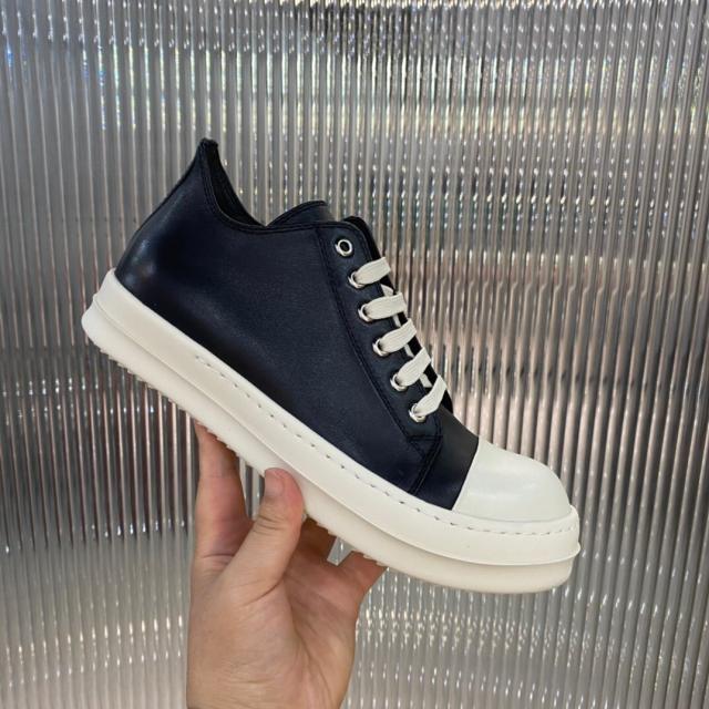R*ck Owеn* Leather Shoes Low Black