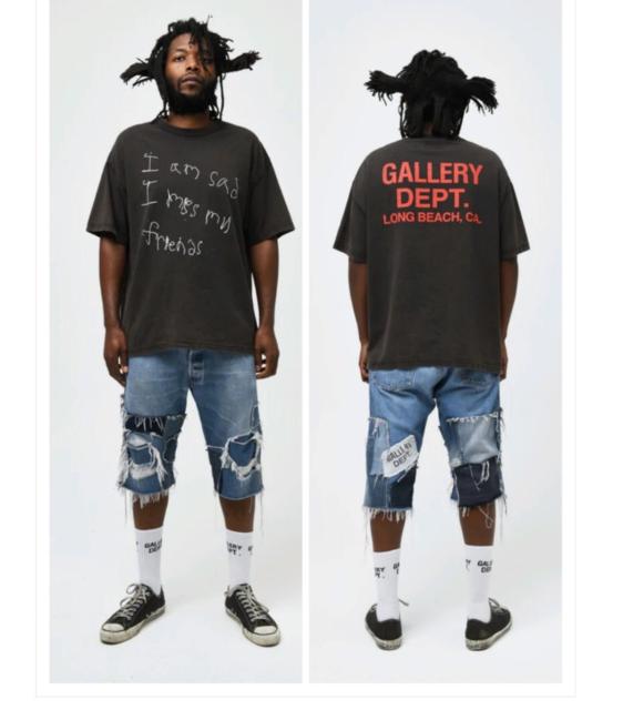Gallery Dept. Long Beach Distressed Complexcon T-Shirt Black